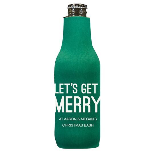 Let's Get Merry Bottle Huggers